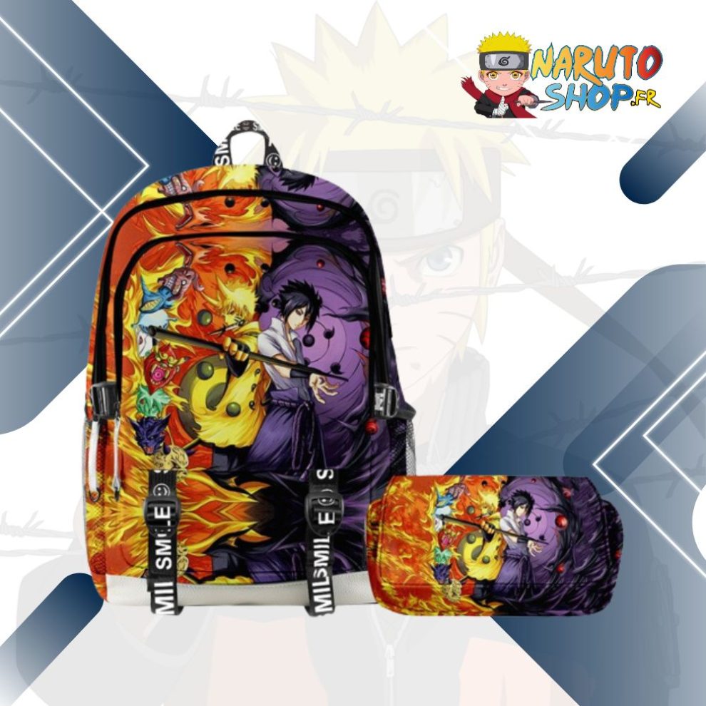 Sac à Dos Naruto 2 Pcs Sasuke et Naruto La Boutique N1 en France