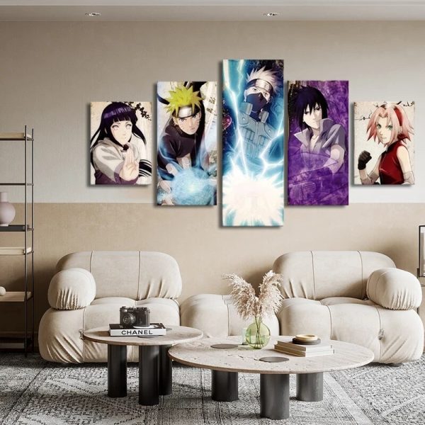 Tableau Naruto, Kakashi, Sasuke, Sakura.