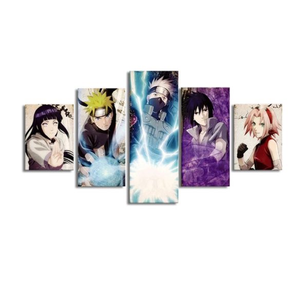 Tableau Naruto, Kakashi, Sasuke, Sakura.