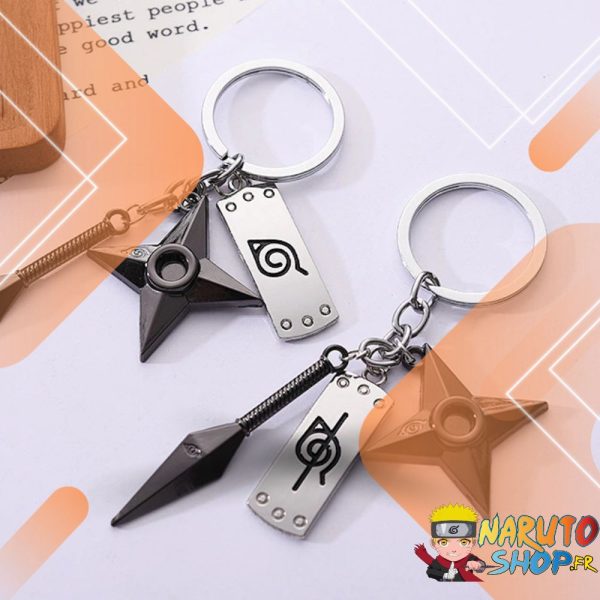 Porte-clés Naruto Shuriken Kunai