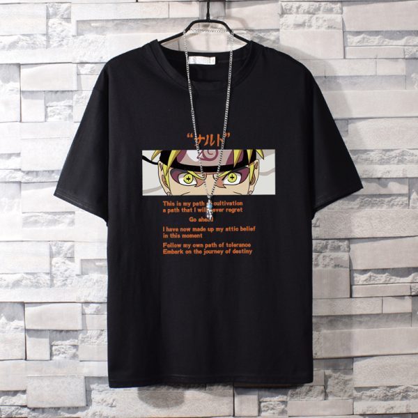 T shirt Naruto Sennin Mode Noir