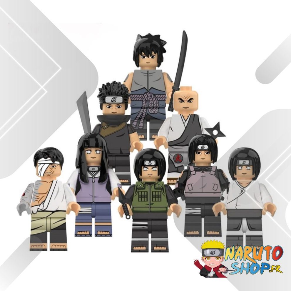 LEGO NARUTO -Lot de 8 Figurines Naruto compatibles LEGO Neji Hyuga ...