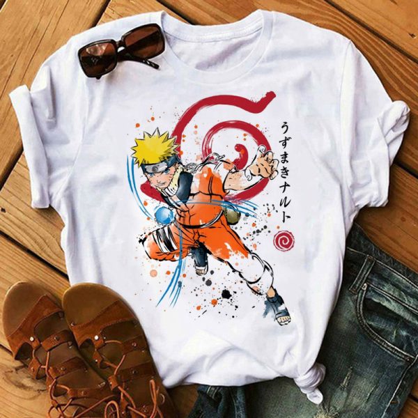T Shirt Naruto Fille Naruto Mode Attaque
