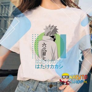 T Shirt Naruto Fille Kakashi Hokage V3