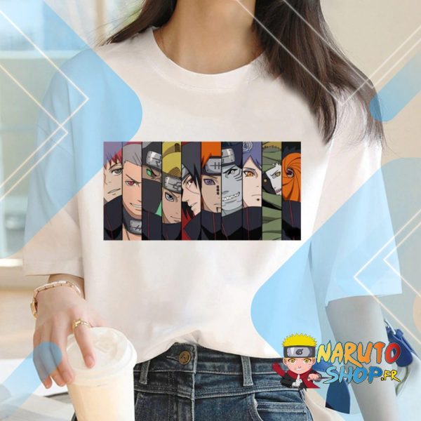 T shirt Naruto Fille Akatsuki Couleur