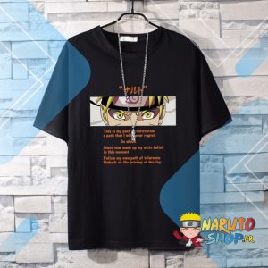 T shirt Naruto Sennin Mode Noir