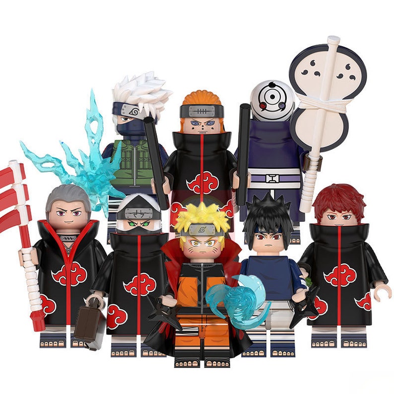 LEGO Naruto - Lot de 6 Figurines Naruto compatibles LEGO - La