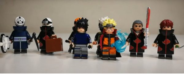 LEGO Naruto - Lot de 8 Figurine Lego Naruto - Obito, Naruto, Sasuke, Kakashi, Sasori, Hidan, Kakuzu, Pain