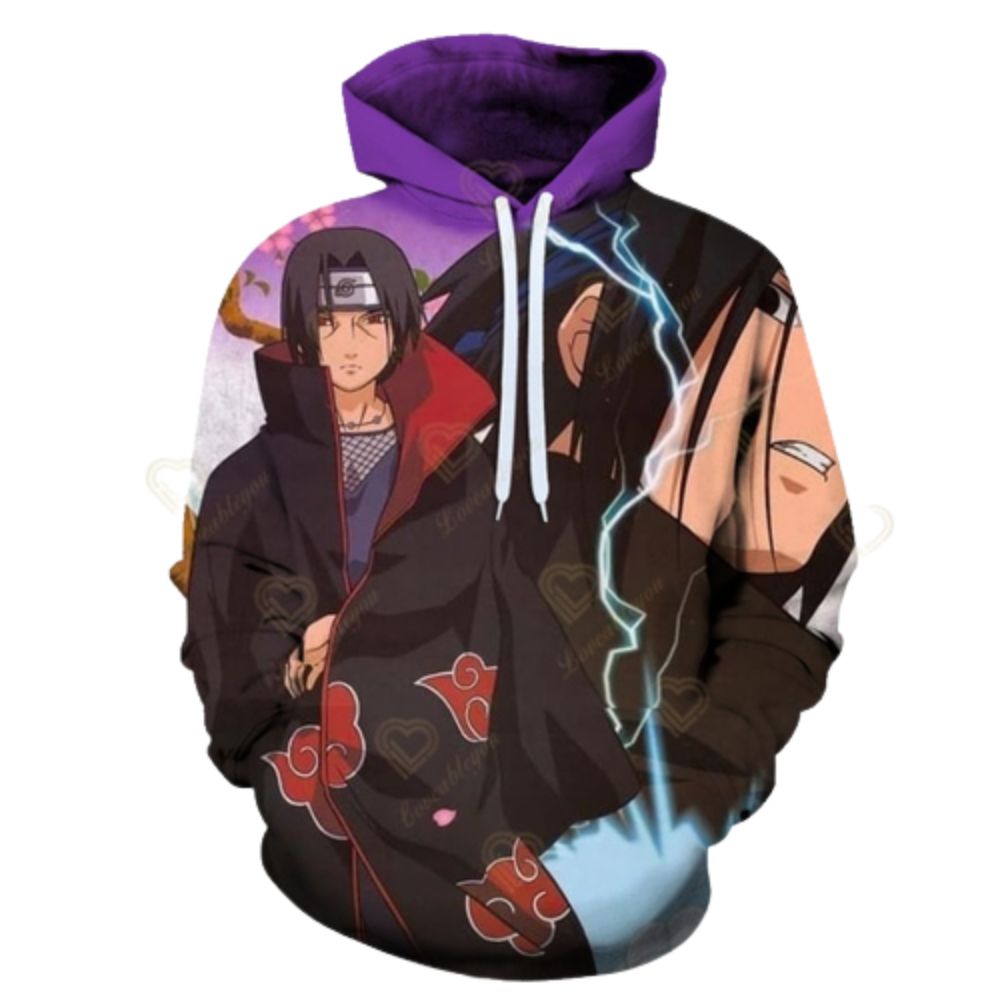Pull Naruto Itachi Vs Sasuke La Boutique N°1 en France spécialisée du  Naruto