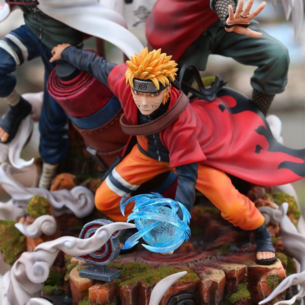 Figurine Naruto - Trio Légendaire: Uzumaki Naruto - Jiraiya - Namikaze Minato