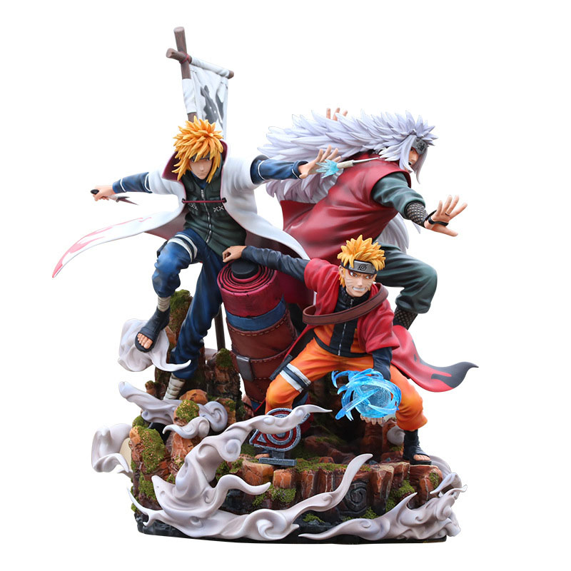 Figurine Naruto - Trio Légendaire: Uzumaki Naruto - Jiraiya - Namikaze  Minato - La Boutique N°1 en France spécialisée du Naruto