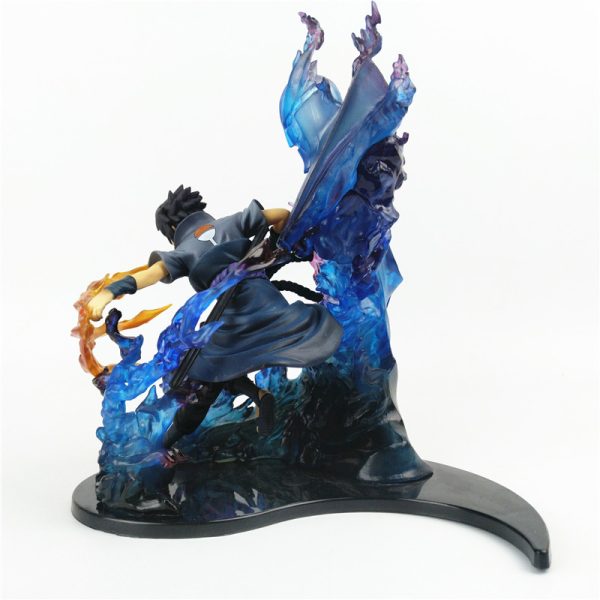 Figurine Naruto Uchiha Sasuke Flame Susanoo Bleu