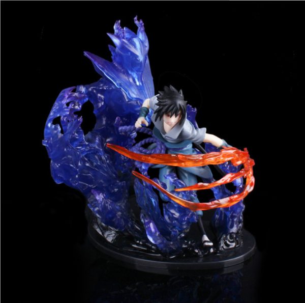 Figurine Naruto Uchiha Sasuke Flame Susanoo Bleu