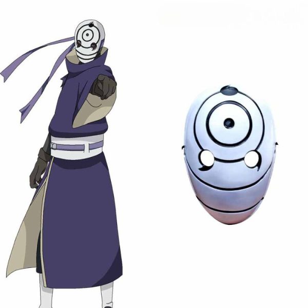 Masque Cosplay Obito Uchiwa - Sharingan - Naruto Shippuden