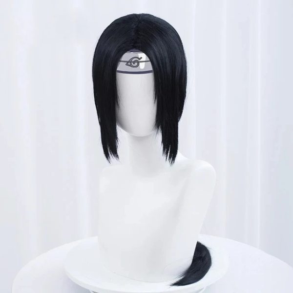 Perruque Cosplay Itachi Uchiwa - Cheveux Noirs - Naruto Shippuden – Image 6