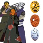 Masque Cosplay Obito Uchiwa - Trio de l'Ombre - Naruto Shippuden