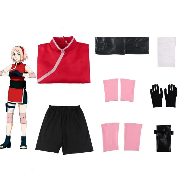 Costume Cosplay Sakura Haruno - Shippuden - Manga Naruto – Image 5