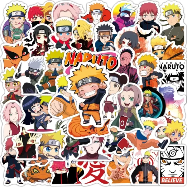 Lot de 100 Autocollants Naruto • La boutique Naruto